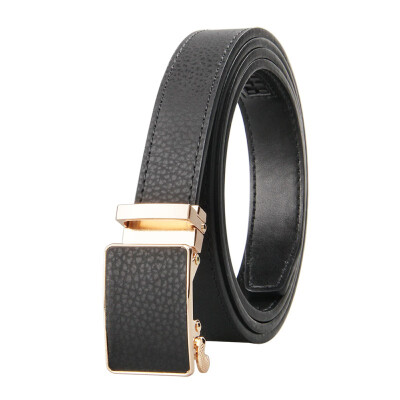 

Womens Automatic Buckle Genuine Leather Ladys Ratchet Holeless Belt Business High Quality Womens Real Belt for Pants