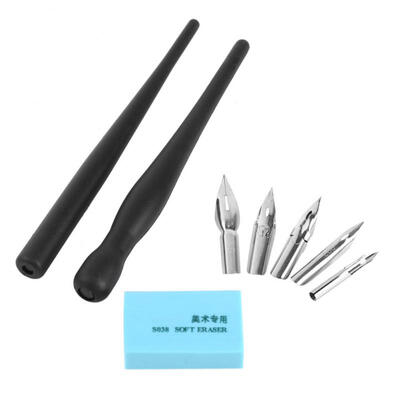 

Greensen 1 Set Manga Cartoon Comic Drawing Painting Kit Tool With 2 Pen Holders&5 Nibs