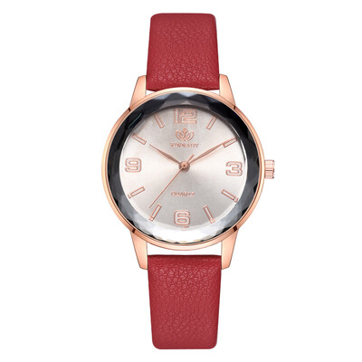 

Alloy watch fashion lady business meeting quartz watch simple belt student watch