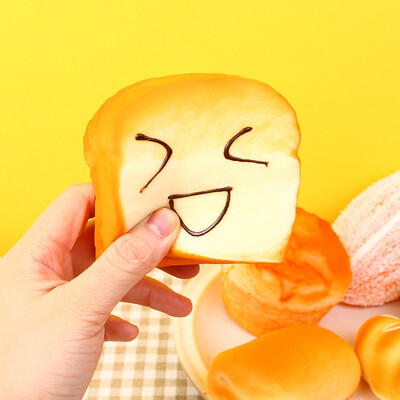 

Siaonvr Mini Simulation Food BreadSlow Rising Scented Stress Reliever Toy