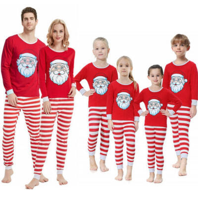

Family Matching Christmas Sleepwear Women Men Kids Xmas Nightwear Xmas Pajamas