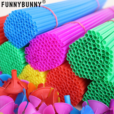 

FUNNYBUNNY10 setslot latex Balloon Stick white PVC rods for Supplies Balloons Holder Sticks with cup party decoration accessorie