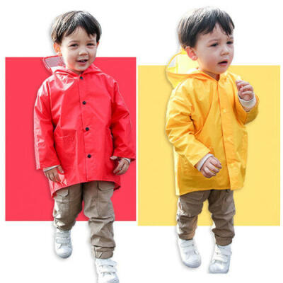 

Raincoat Children Funny Dinosaur Baby Kids Rainwear Cute Waterproof Rain HOT