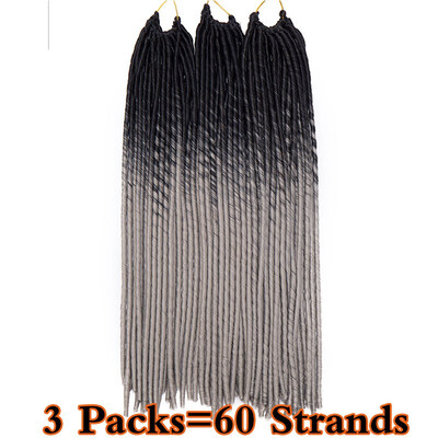 

3 Packs Dreadlocks Crochet Braids Soft Faux Locs Crochet Hair Synthetic Braiding Hair Bomba Goddess Locs Crochet Hair Braids