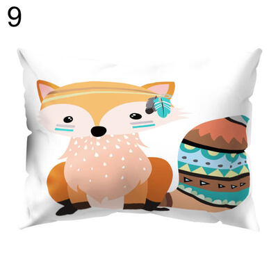 

Cartoon Owl Bear Square Throw Pillow Case Cushion Cover Sofa Bedding Articles