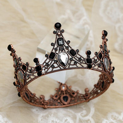 

Greensen Queen Crown Cake Topper Metal Pearl Baroque style Cake Toppers Wedding Cake Decorator