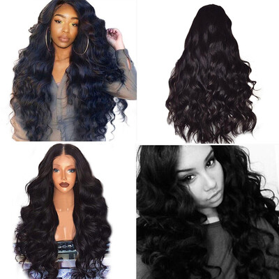 

〖Follure〗Womens Fashion Wig Black Synthetic Hair Long Wigs Wave Curly Wig