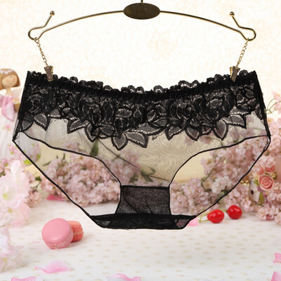 

Women Girls Sexy Lace Low Waist Thongs Underwear Briefs Knickers LingerieWith