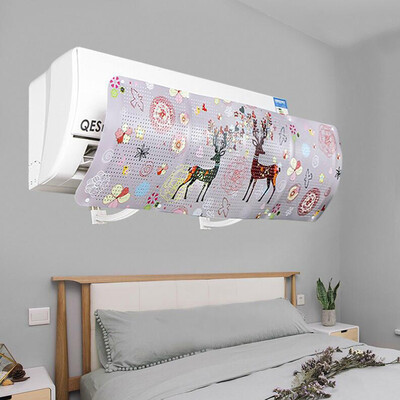 

Gobestart Air Conditioning Universal Wind Deflector Cover Anti Direct Blowing Windshield