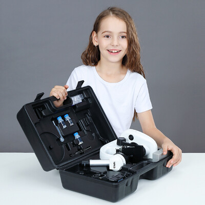 

West Bay CIWA microscope with childrens bio-slice specimens animal plants 50 tablets