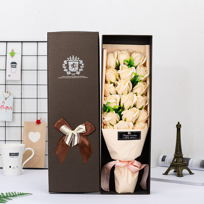 

Toponeto Soap Rose Flower Jewelry Storage Gifts Box Valentines Mothers Day Gift 18PcsBox