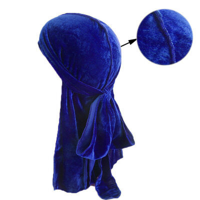 

Unisex Men Lady Velvet Silk Breathable Bandana Hat Turban Cap Doo Durag Headwear