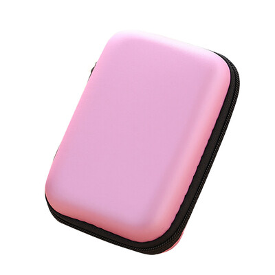 

Toponeto Mini Zipper Hard Leather Earphone Storage Bag Earphone Pouch Box