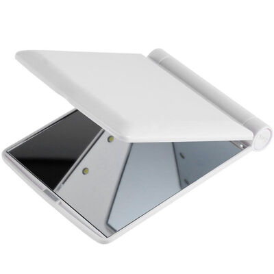 

Portable Fantastic LED Lights Folding Makeup Mirror Compact Pocket Size