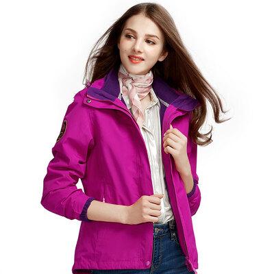 

Camel outdoor CAMEL Jackets men&women three-in-one two-piece waterproof windproof mountaineering clothing female A8W131155 Yan Zi M