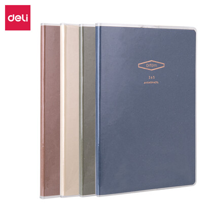 

Deli deli 4 16k96 page zero series students large notebook literary clear new rubber sleeve diary notebook soft copy T1696