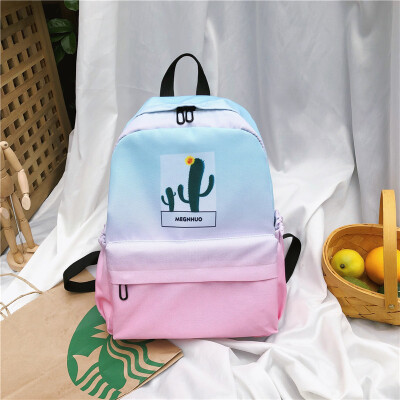 

The Gradual Colour-Colouring Fashion Shoulder Bag of Senior High School