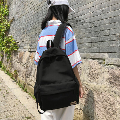 

Ins ancient sense girl schoolbag female Korean version of high school students campus bf wind backpack computer simple double shou