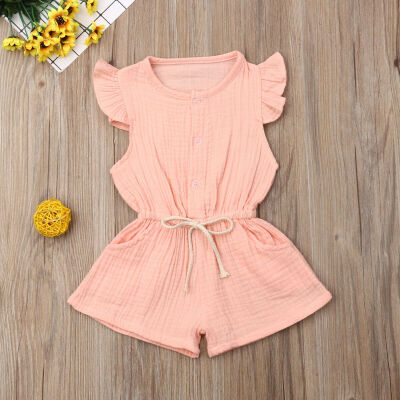 

Newborn Infant Baby Girl Clothes Ruffle Summer Romper Bodysuit Outfit Sunsuit