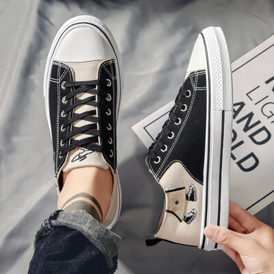

Mens Shoes Autumn Korean Canvas Board Shoes Leisure Cloth Shoes