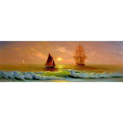 

5D DIY Full Drill Diamond Painting Boat Cross Stitch Embroidery Mosaic Kit