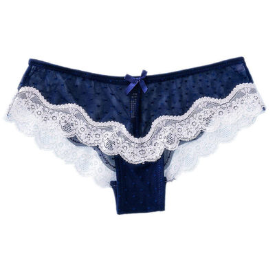 

Soft Breathable Lace Briefs Sexy Women Panties Low-Rise Hollow Briefs Ultra Thin Underwear