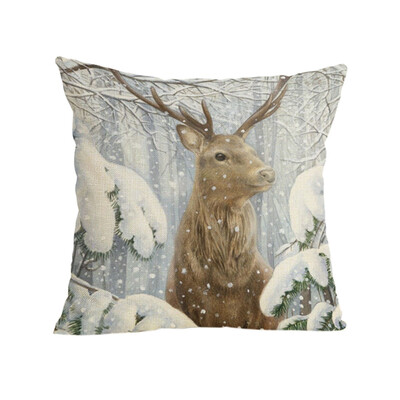 

Tailored Merry Christmas Pillow Cases Soft Sofa Cushion Cover Home Decor Pillow Core
