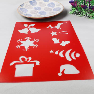 

Plastic DIY Scrapbook Template Cake Cookie Coffee Flower Spray Stencils