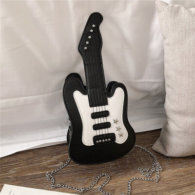 

Tailored Female Personality Shoulder Bag Mini Guitar Bag Fashion Wild Messenger Bag