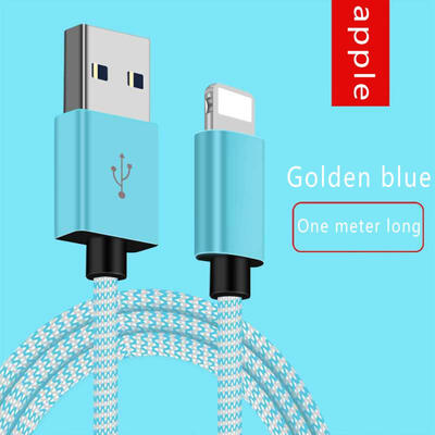 

Right Angled Lightning Charging Cable 1m 24A 90 Degree Braided Sync Date Cable For IPhone XSXRX8 Plus76 PlusSE