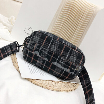 

Tailored Fashion Women Bag Cute Plaid Shoulder Bag Colorful Crossbody Bag Chest Bag