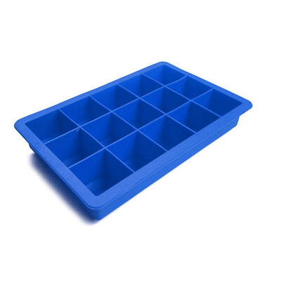 

15-Grid Silicone Large Ice Cube Mould Tray Maker DIY Square Mold Kitchen Bar