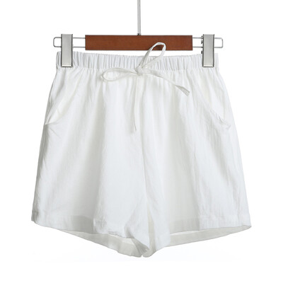 

Tailored Ladieshigh-waist Cotton Flax Slacks And Casual Wide-legged Pants