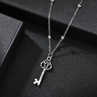 

1 PCS Fashion Jewelry Collier Sliver Color Statement Pendant Necklace Womens Beauty And Beast Jewelry Lovers Gifts