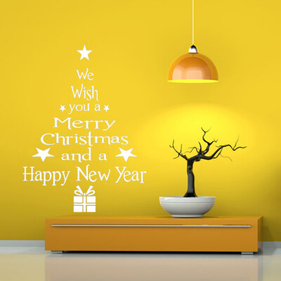 

Tailored Vinyl Removable 3D Wall Sticker Christmas Tree Decals For Christmas Wall Decal