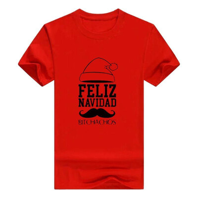

Feliz Navidad Bitchachos Sweatshirt Off Shoulder Mens t-Shirt Broadcloth