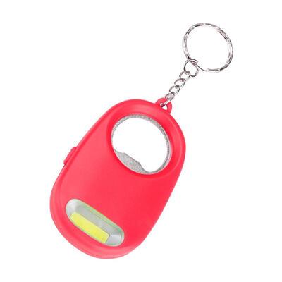 

Outdoor Portable ABS Bottle Opener Keychain Light Mini COB Lantern Key Ring