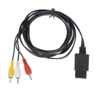 

18m 6FT AV TV RCA Game Video Cable Cord for Snes Nintendo 64 N64