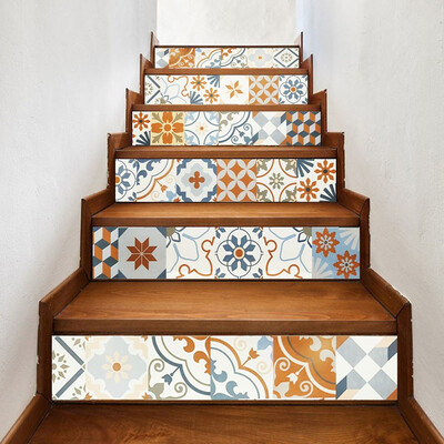 

Gobestart DIY Steps Sticker Removable Stair Sticker Home Decor Ceramic Tiles Patterns