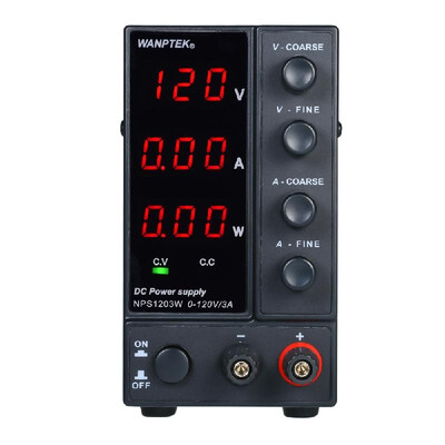 

WANPTEK NPS1203W 0-120V 0-3A Switching DC Power Supply 3 Digits Display LED High Precision Adjustable Mini Power Supply AC 115V23