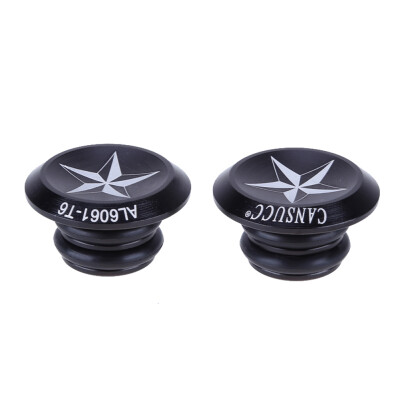 

Bike MTB 1 Pair Mini Aluminum Alloy Grip Handlebar Bar End Plugs Caps