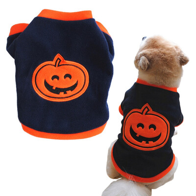 

Halloween Dog Cat Costumes Funny Pet Cosplay Costume Puppy Fleece Hoodie Clothes Puppy Dressing Up Party
