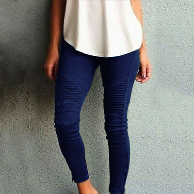 

Tailored Fashion Women Lady Skinny Pants High Waist Stretch Slim Pencil Trousers