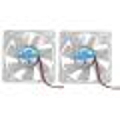 

2 X Colorful LED Case Fan 12V 4Pin 80mm 80x25mm For Computer PC CPU Cooling