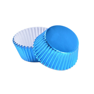 

100 Pieces Aluminum Foil Metallic Mini Cupcake Liners Muffin Pans Cake Baking Cups Egg Tart Mold Holders Drop Shipping
