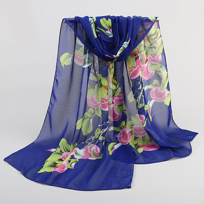 

2018 spring new magpie primrose ladies chiffon silk scarf wholesale Yiwu small scarf scarf gift