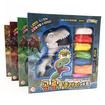 

〖Follure〗DIY Create Color Dinosaur Slime Painting Toy Snow Pearl Mud Foam Modelling Clay