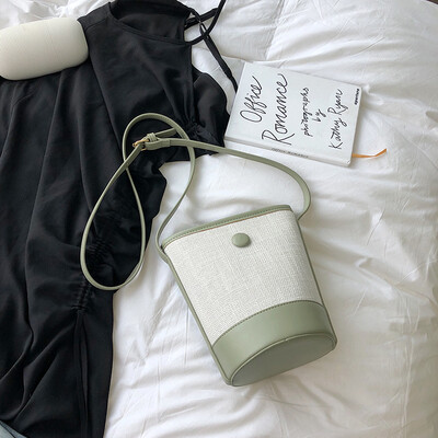 

Advanced gas girl bag net red quality fan you small bag new 2019 Mori system simple single shoulder slant bucket bag small bag s