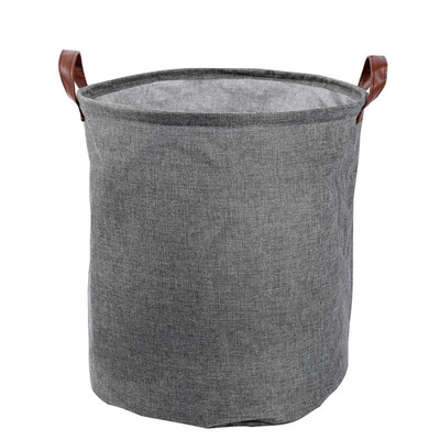 

Gobestart Cotton Linen Waterproof PE Coating Storage Basket Sundries Storage Box
