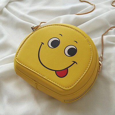 

On the new cartoon bag women 2019 new Korean version of Joker shoulder slung fashion chain small round bag